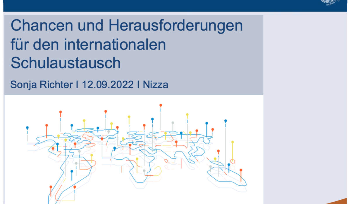 Chancen und Herausforderungen für den internationalen Schulaustausch [Vortrag]